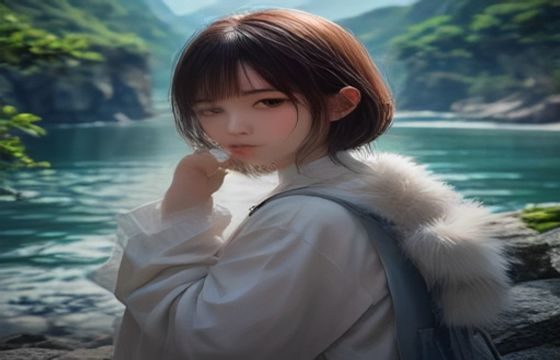 版权合规说明示意图，深色背景上显示绿色文字说明视频内容来源标注规范，体现蘑菇视频下载平台的合规运营理念